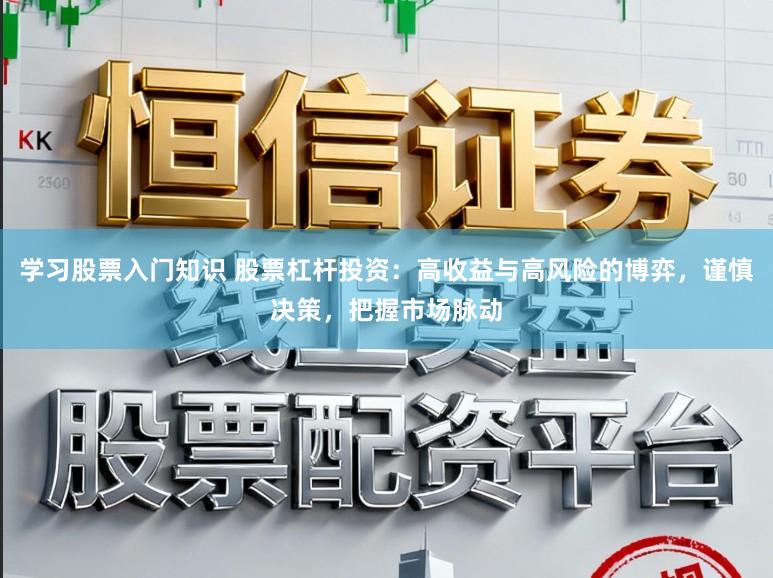 学习股票入门知识 股票杠杆投资：高收益与高风险的博弈，谨慎决策，把握市场脉动